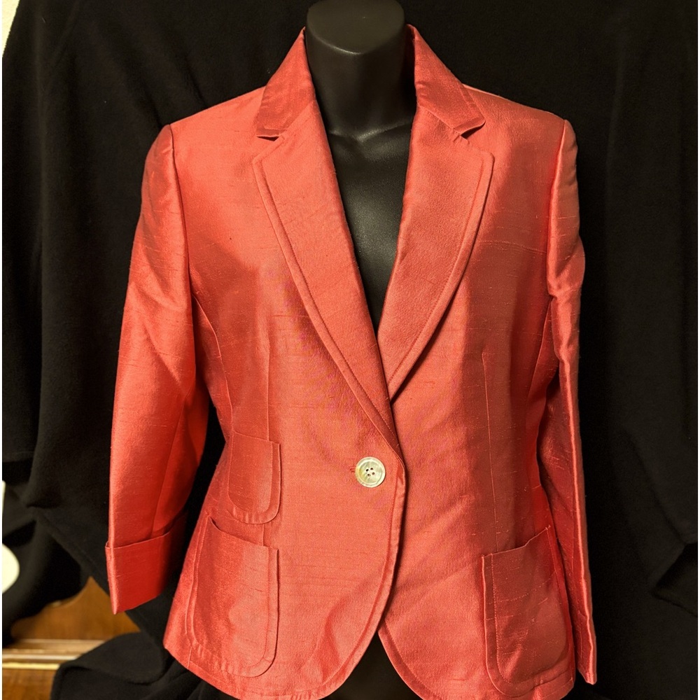 Talbots Dark Coral Blazer